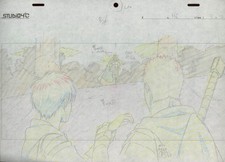 Berserk Original Anime Production Art Guts Casca Griffith Layout Cel Hand-drawn picture