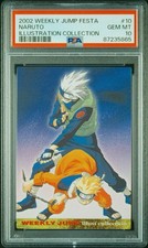 2002 Weekly Shonen JUMP Festa Naruto Illustration Collection #10 PSA GEM MT 10 picture
