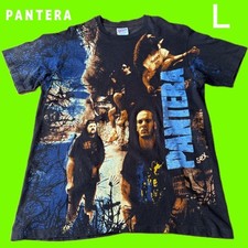 90S Pantera Allover Pattern T-Shirt Hanesl Men Vintage Rare Band Model Limited E picture