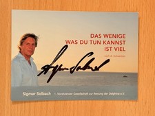 Sigmar Solbach - Autograph Card Original Signed - #50728 picture