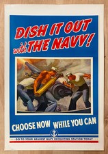 1942 Dish It Out In The Navy Choose Now While You Still Can McClelland Barclay W picture