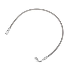 VekAuto AN3 Braided Steel Turbo Oil Feed Line 90 Degree to Straight Hose End,... picture