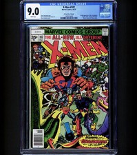 RARE 35c PRICE VARIANT X-Men #107 CGC 9.0 1st Gladiator Starjammers + More 1977 picture
