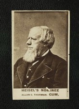 1888 E183 HEISEL'S NOMINEE GUM ALLAN G THURMAN ERROR ALLEN = RED BANDANA WRAPPER picture
