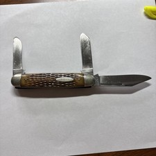RARE Case XX 1940-1964 3 Blade Cigar Style Pocket Knife 6394 1/2 picture
