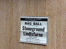 u1-5 ephemera 1971 original advert guildford lindisfarne juicy lucy stoneground picture