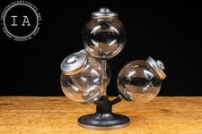 Vintage Rotating Four Globe Countertop Candy Jar Display picture