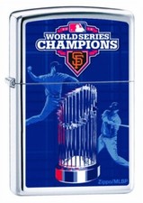 Rare MLB San Francisco Giants World Series Champ Zippo Lighter Lifetime Warranty picture