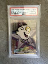 2024 Topps Disney Chrome SUPER 1/1 Chip Potts PSA 10 picture