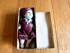 Antique Japanese Kyo Ningyo Doll Prewar Ceramic Figure Vintage Japan Folk Art picture