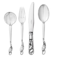 Georg Jensen Complete Flatware Set 6 pers./ 66 pcs. - Blossom/ Magnolia - NEW picture