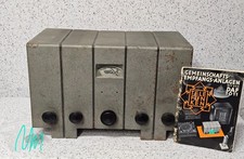1940s VINTAGE TUBE RADIO DAF 1011》TELEFUNKEN WORK FRONT RECEIVER WEHRMACHT WW2 picture