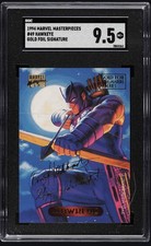 1994 Marvel Masterpieces Gold Foil Signatures Hawkeye #49 SGC 9.5 MINT+ (POP 1) picture