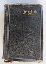 1895 THE HOLY BIBLE BOOK Appointed to be Read in Churches Oxford leather board picture