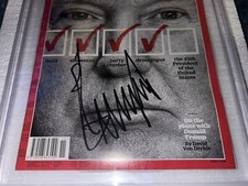 Donald Trump Signed Official Time Magazine March 14, 2016 45th President Beckett picture
