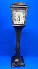 Rare Antique 1923 Ansonia Mahogany Mystery Swing Clock  #3 * picture