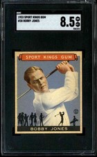 1933 Sport Kings Gum #38 Bobby Jones - SGC 8.5 picture