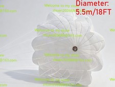 Diameter 5.5m/18FT Aerospace Army Military Supply Cargo Drop Vintage Parachute picture