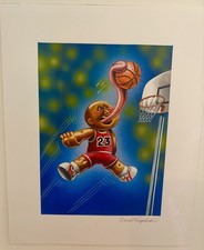1/1 GPK Mad Michael Jordan FINAL CARD ART Painting Garbage Pail Kids #7a 7b HTF picture