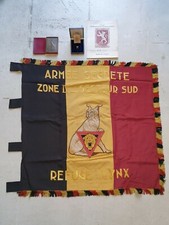 TOP RARITY: Unique Secret Army Flag / Most Famous WW2 LYNX Spy Network (1946)  picture