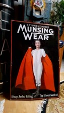 OLD Munsingwear Porcelain Sign. look at my other neon signs & clock. clothing picture