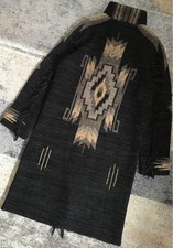 RRL Masterpiece Exceptional Chimayo Pattern Fringe Maxi Length Knit Gown Cardiga picture