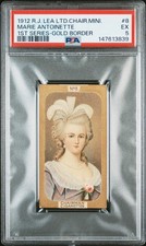 1912 R.J. LEA LTD CHAIRMAN MINIATURES FIRST SERIES #8 MARIE ANTOINETTE PSA 5 picture