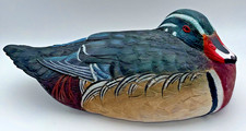 VTG 2002 Hand Carved Duck By Milton Edd Smith Masterwork Texas Woodcarver Guild picture