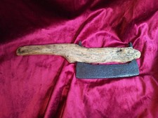 Antique Finnish hand forged BILLHOOK hewing axe broad axe 17th 18th 19th picture