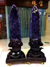 2pc 543LB TOPNatural High quality Amethyst Geode Crystal quartz Church Cathedral picture