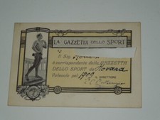THE SPORTS JOURNAL-SPORT CORRESPONDENT CARD FROM NOVARA-RAR  picture