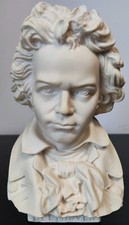 Beethoven Bust of Alabaster, Signed from Professor Giuseppe (Professor) Bessi picture