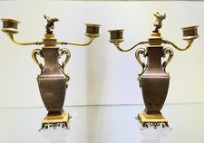 antique Japonisme candlesticks by Christofle & Cie, by Emile Alphonse Reiber picture