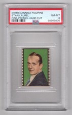 PSA 8 STAN LAUREL of Laurel & Hardy 1950 Nannina Card HIGHEST EVER 1/1 picture