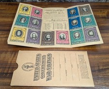 1919 Ohio War Savings Committee Envelope, Booklet and 23 Honor Stamps HTF picture
