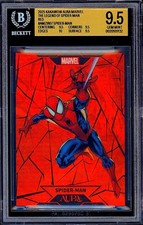 2025 Marvel Kakawow Aura Refractor Legend SPIDER-MAN Red Numbered #d /3 BGS 9.5 picture