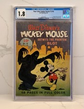 1st Mickey Mouse Comic Book - Four Color Comics #16 CGC [Golden Age 1941] picture
