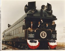 Ferdinand Magellan Pullman & Ronald Reagan  Oct 1984  Ohio  8” x 10” Photograph  picture