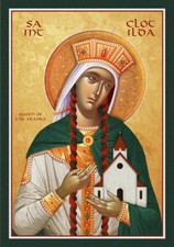 SAINT CLOTILDA QUEEN OF FRANKS MADE TO ORDER Eastern Orthodox Byzantine icon picture