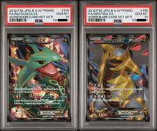 Rayquaza EX 145/BW-P Giratina EX 146/BW-P Super Rare Card Set Get Pokemon PSA 10 picture