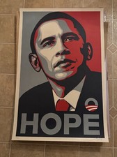 Shepard Fairey Obama HOPE offset #600/600 signed and numbered picture