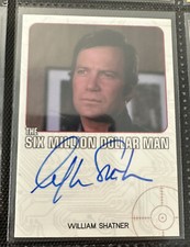 The Six Million Dollar Man On Card Autograph William Shatner Rare Auto 2013 picture