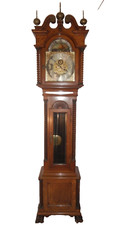 1890's Tiffany & Co. Walter Durfee Antique Grandfather Clock Barley Twist Carve picture