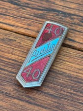 Vintage 1940-1950's AUSTIN A40 Hood / Radiator Enamel Badge Emblem J.FRAY B'Ham picture