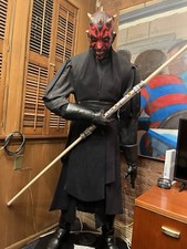Star Wars Darth Maul Pepsi Life Size Statue Master Replicas Signature Lightsaber picture