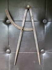 Rare Peter Stubs Antique Wing Compass Dividers 10.5
