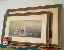 2 NEWPORT RI watch hill yacht club philadelphia pa antique art painting ny picture