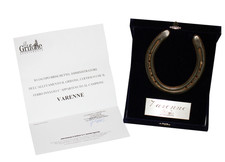 VARENNE - The Captain - Original Used Horseshoe + COA + Box Rare picture