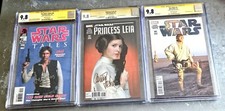 💥STAR WARS 3 SIGNED CGC SS 9.8 Comic Books HOLY TRINITY - FISHER/HAMILL/FORD💥 picture