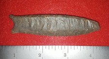 E199:  3-½ in. Boyle chert Cumberland from Clinton County, Kentucky with 3 COAs picture